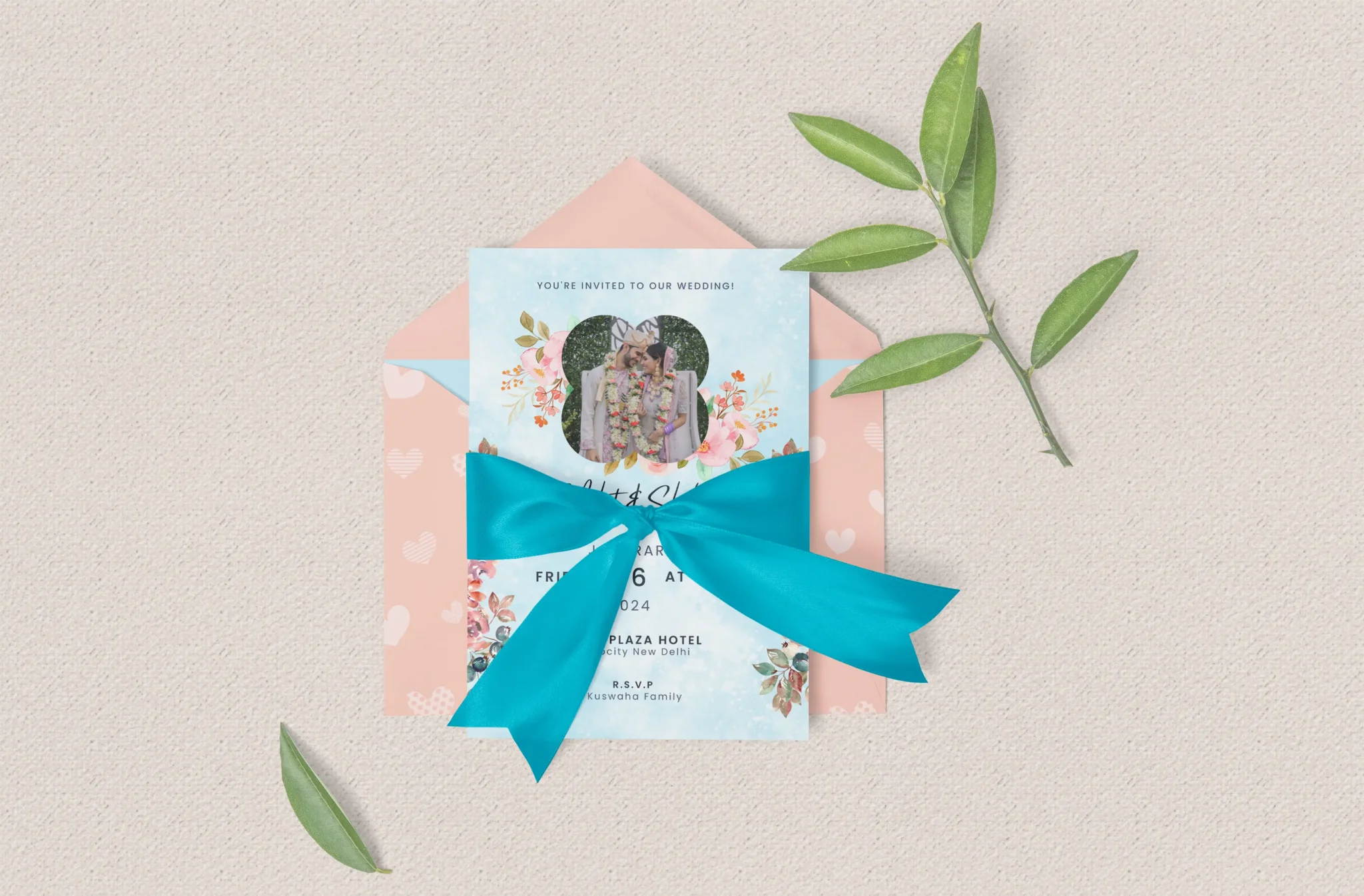 Digital invitation | Wedding Invite | Whatsapp invite