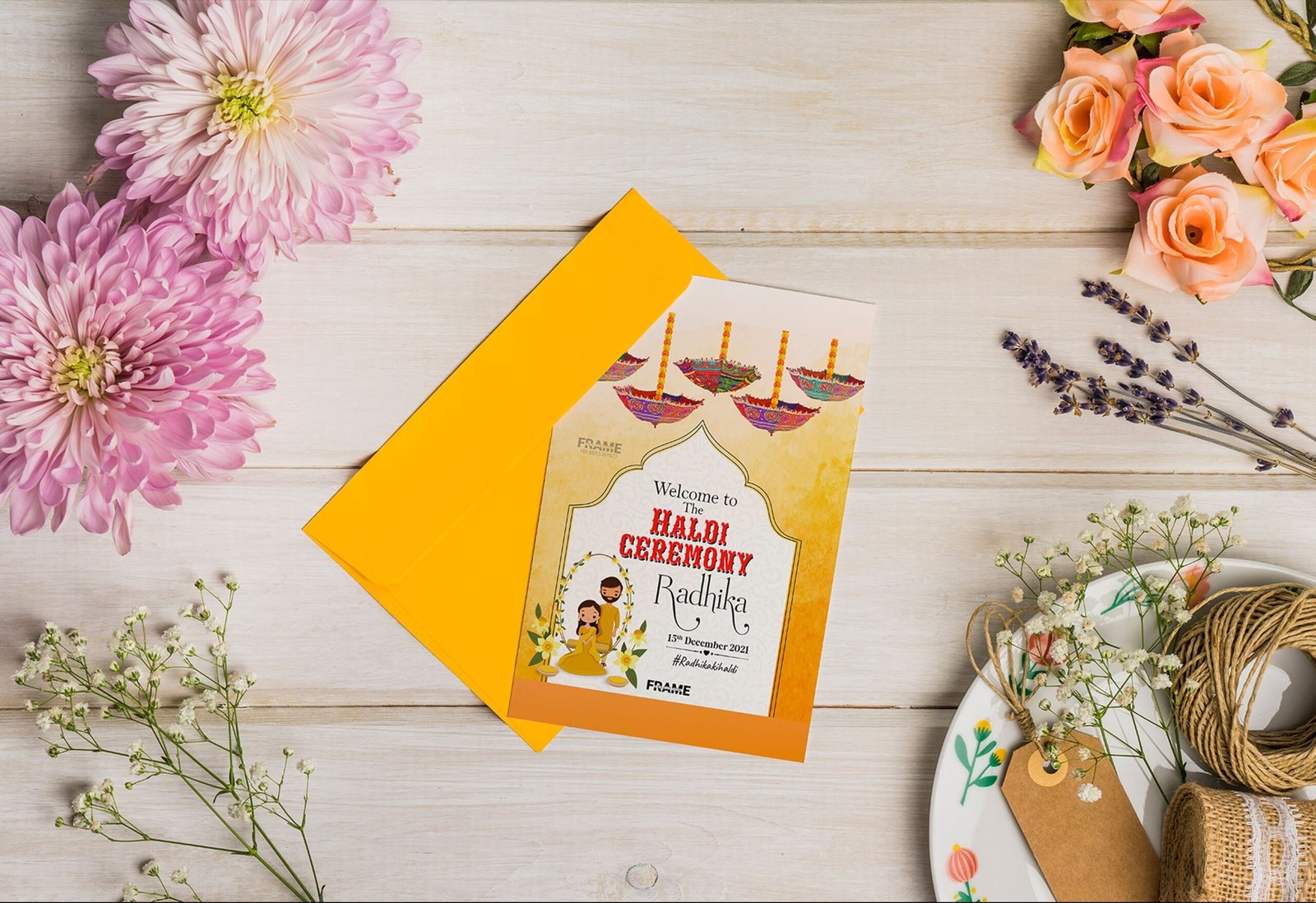 Save the date | digital haldi invite | whatsapp invite